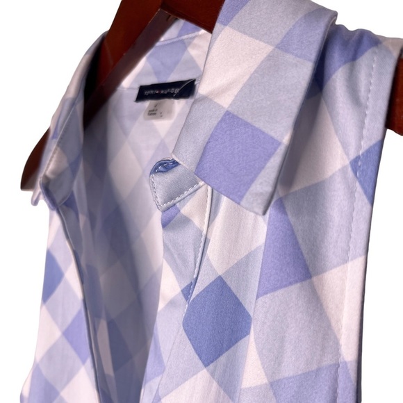 TOMMY HILFIGER NWT Gingham Check Tie Waisted Tiered Dress Size 4  in Blue - Picture 7 of 15